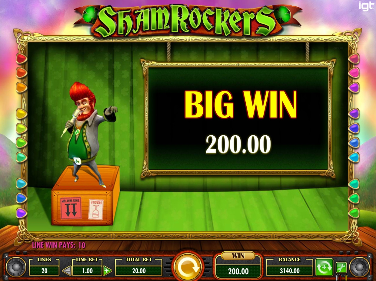 игровой автомат Shamrockers